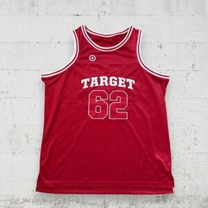 TARGET STORE #62 Red Mesh Tank Basketball Jersey Shirt Sz S/M Employee